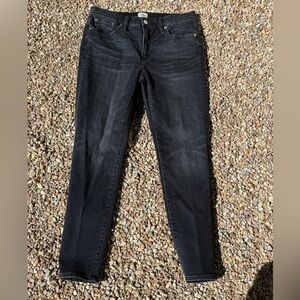 J. Crew Denim 9" High-Rise Toothpick lightly distressed jeans - size 31